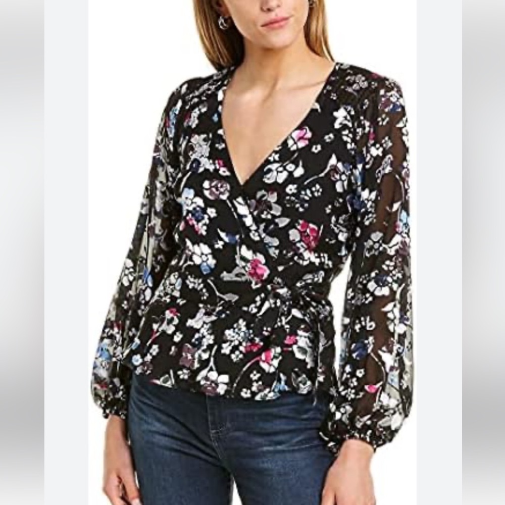 NWOT Parker Britta Wrap Blouse Size XS